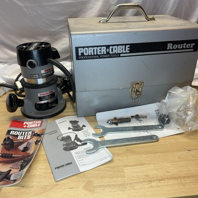 #ad Porter Cable Router 6902 Heavy Duty Type 5 w Model 1001 Base USA Made CLEAN $139.99