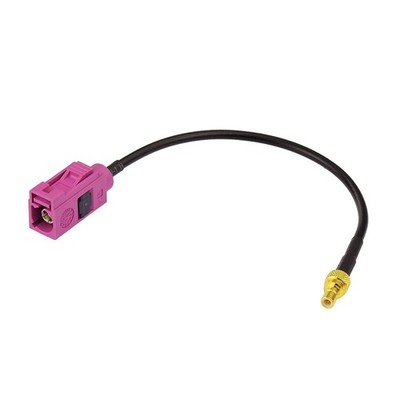 Fakra H Pink Female To SMB Plug Male Adapter RF Cable 6 Inches Sirius XM Radio