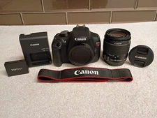 Canon EOS Rebel T5 18.0MP DSLR Camera w/EF-S 18-55mm IS Zoom Lens - Nice!