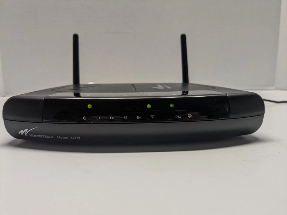 WESTELL DSL ADSL2 + VersaLink Model 327W 4-Port Modem Gateway, Power Supply - Image 4 of 4