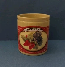 Smucker's Collectible Ceramic Jar with Fruit Design Made In China - Item #31822