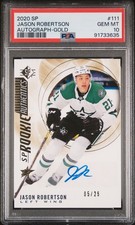 Jason Robertson 2020-21 SP Rookie Authentics Autograph Gold /25 - PSA 10 (POP 2)