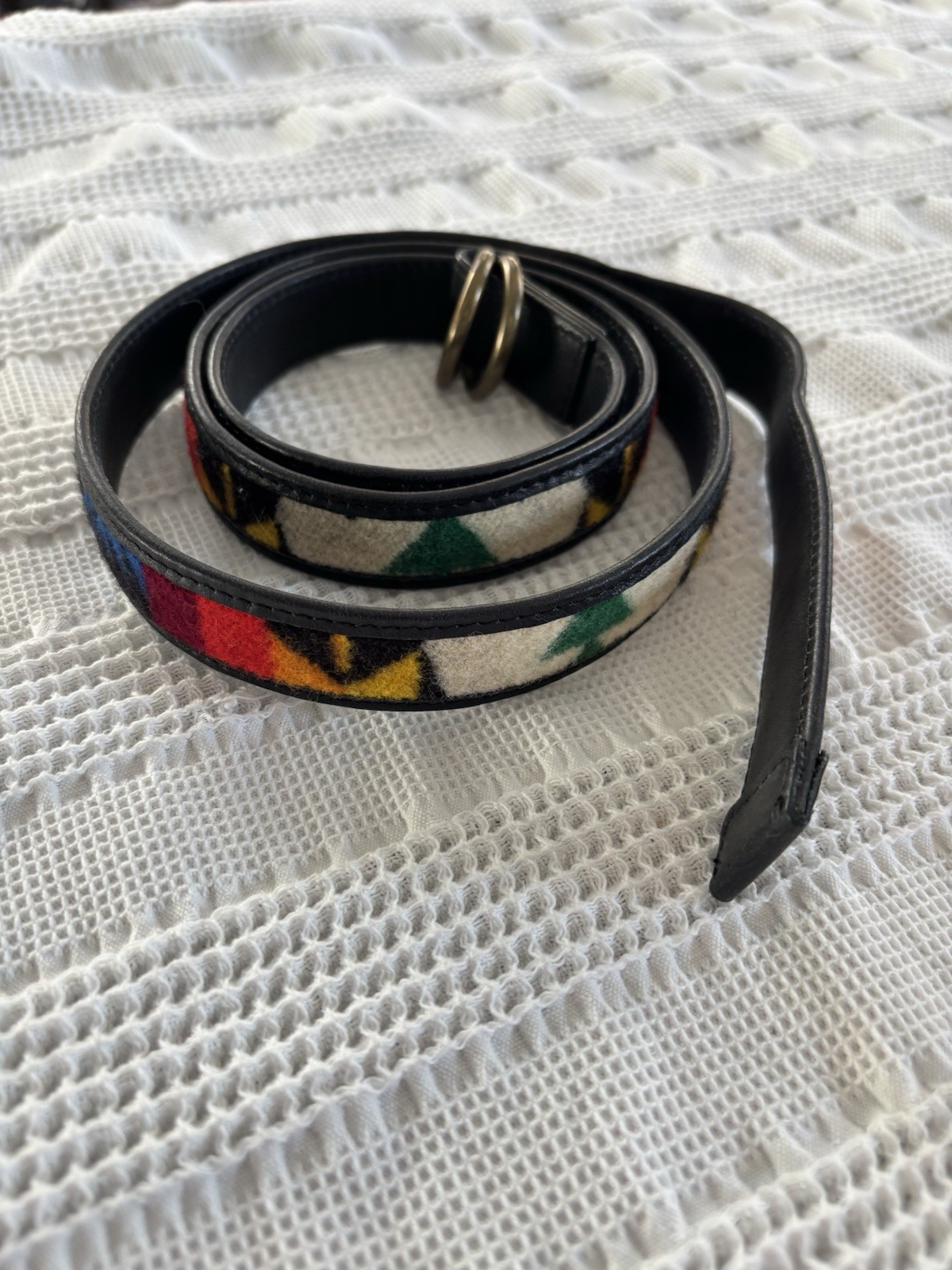 Pendleton Reversible 1 Size Double-Ring Belt Blac… - image 1