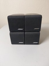 Bose Redline Double Cube Satellite Speakers Set of 4 Black Cube Untested