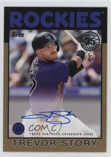 2021 Update 1986 Topps Baseball Gold 4/50 Trevor Story #86A-TS Auto 1cc0