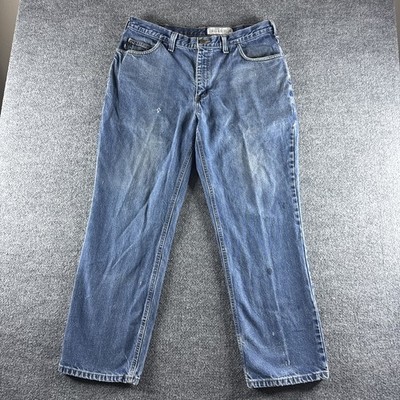 Carhartt FR Jeans Mens 38x30 Blue Straight Leg Denim Workwear 2112 Cat 2 280-83