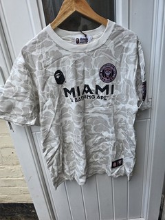 A Bathing Ape BAPE x Inter Miami CF Home Shirt Grey Camo #93 99p start