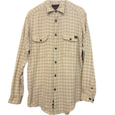 Riggs Wrangler Men Sz LShirt Long Sleeve Button Front Plaid Multicolor Work