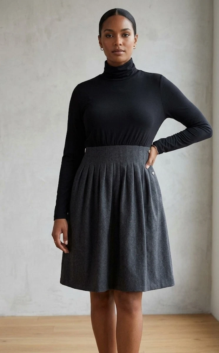 Turtleneck Gray Dresses for Women for sale | eBay