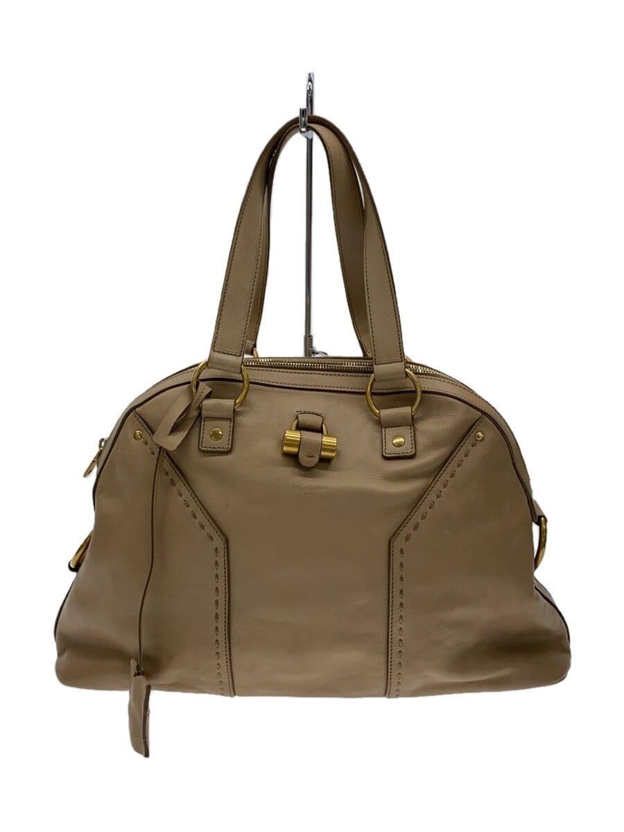 YVES SAINT LAURENT borsa tote musa pelle beige usata