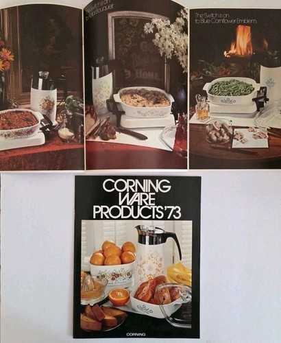 Corning Ware 1973 Sales Catalog Electromatics  Lot Spice O'life Cornflower