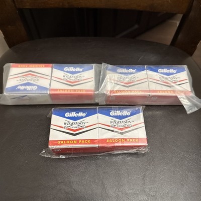 Gillette Saloon Pack Razor Wilkinson Sword Double Edge Blades (6x50) 300 Blades