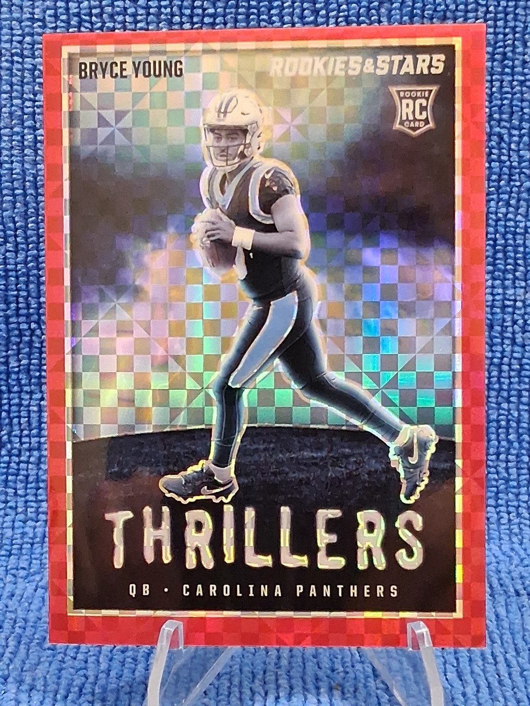 Bryce Young Panini Rookies & Stars Thrillers #TH5 Red Plaid