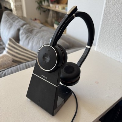 Jabra Evolve 75 SE (HSC040Wa) Wireless Bluetooth Headset and Stand (DIV010)