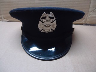 Fire Dept Hat vintage size 7 1/8 CLINTON MD