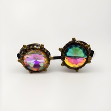 Steampunk Kaleidoscopic Victorian Goggles Glasses Welding Gears Cyber Punk