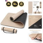 Yoga Mat Non Slip Anti-tear,extra thick-2/5 inch（10MM）High Resiliency Profess...