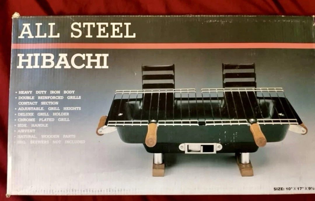 All Steel Hibachi - Charcoal Grill - NIB