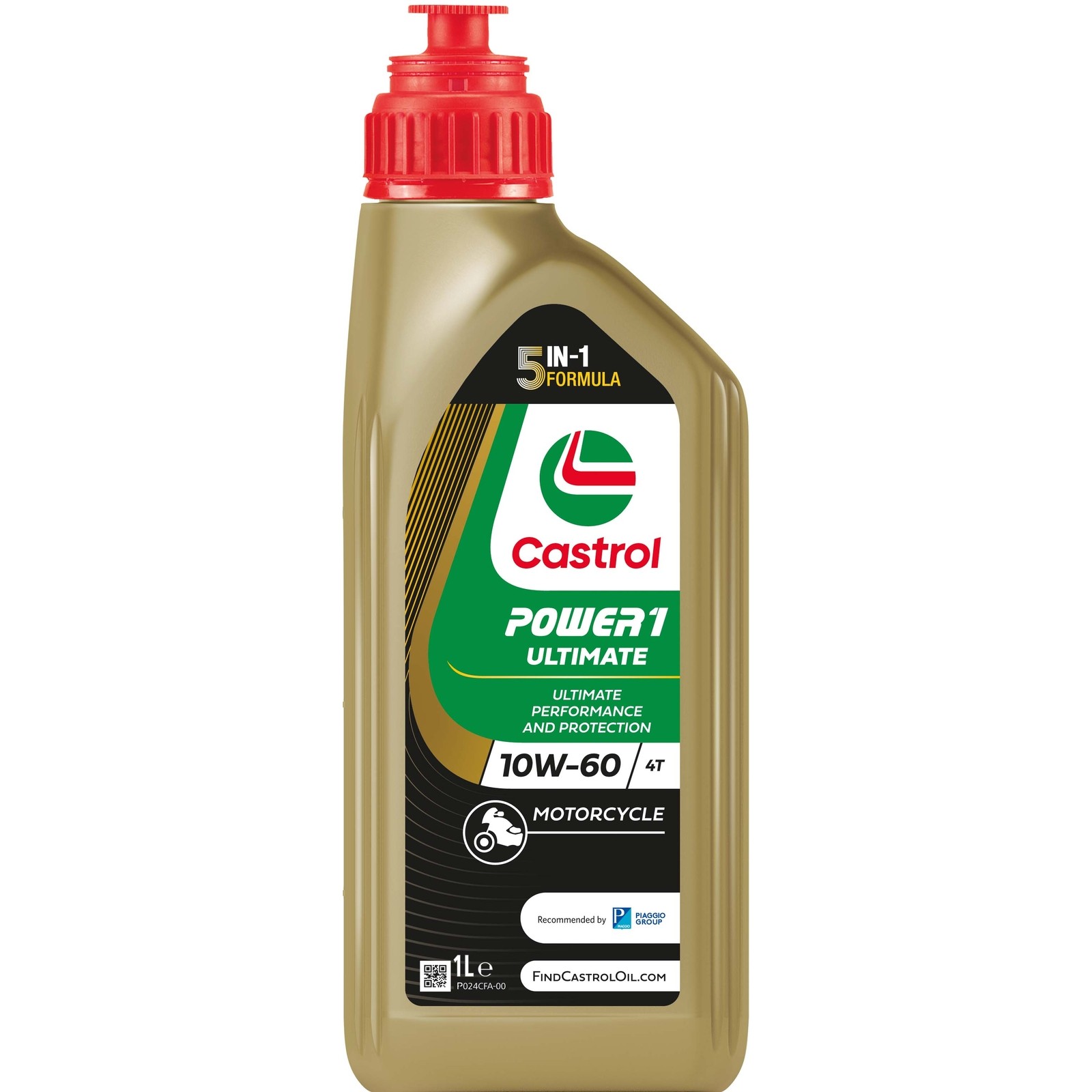 Castrol POWER1 ULTIMATE 4T 10W-60 Fully Synthetic Motorcycle Engine Oil 1 Litre