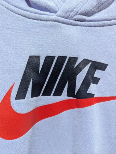 Nike youth xl light purple hoodie sweatshirt logo spell out - Picture 2 of 9