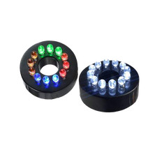 12V Underwater 12-LED Light Ring Submersible Fountain Pond Garden AC AdapterOOCW