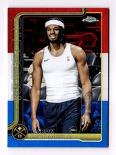 2025-26 Topps Chrome #75 DaRon Holmes II Red White and Blue Refractor