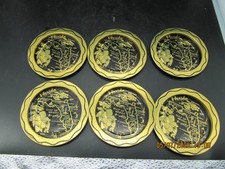 Lot of 6 Vintage Tin Florida State Coasters M...