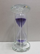 Desktop Hourglass Timer Purple Sand 6 1/2 Gla...