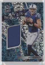 2020 Panini Spectra Next Era Relics Neon Blue Prizm 31/75 Jacob Eason #NE-JE 1d4
