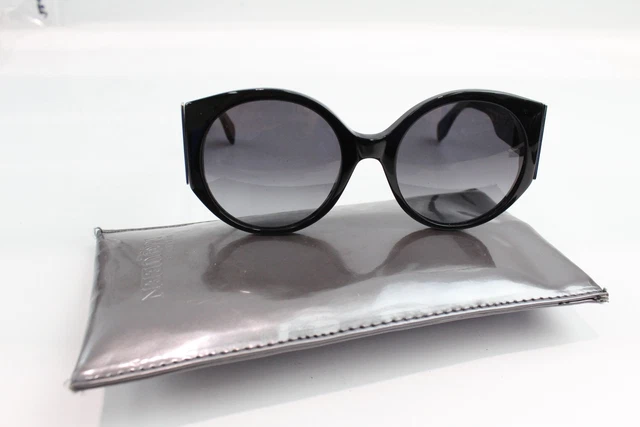 09 Alexander McQueen Black Sunglasses AMQ 4285/S Z07 w/ Case