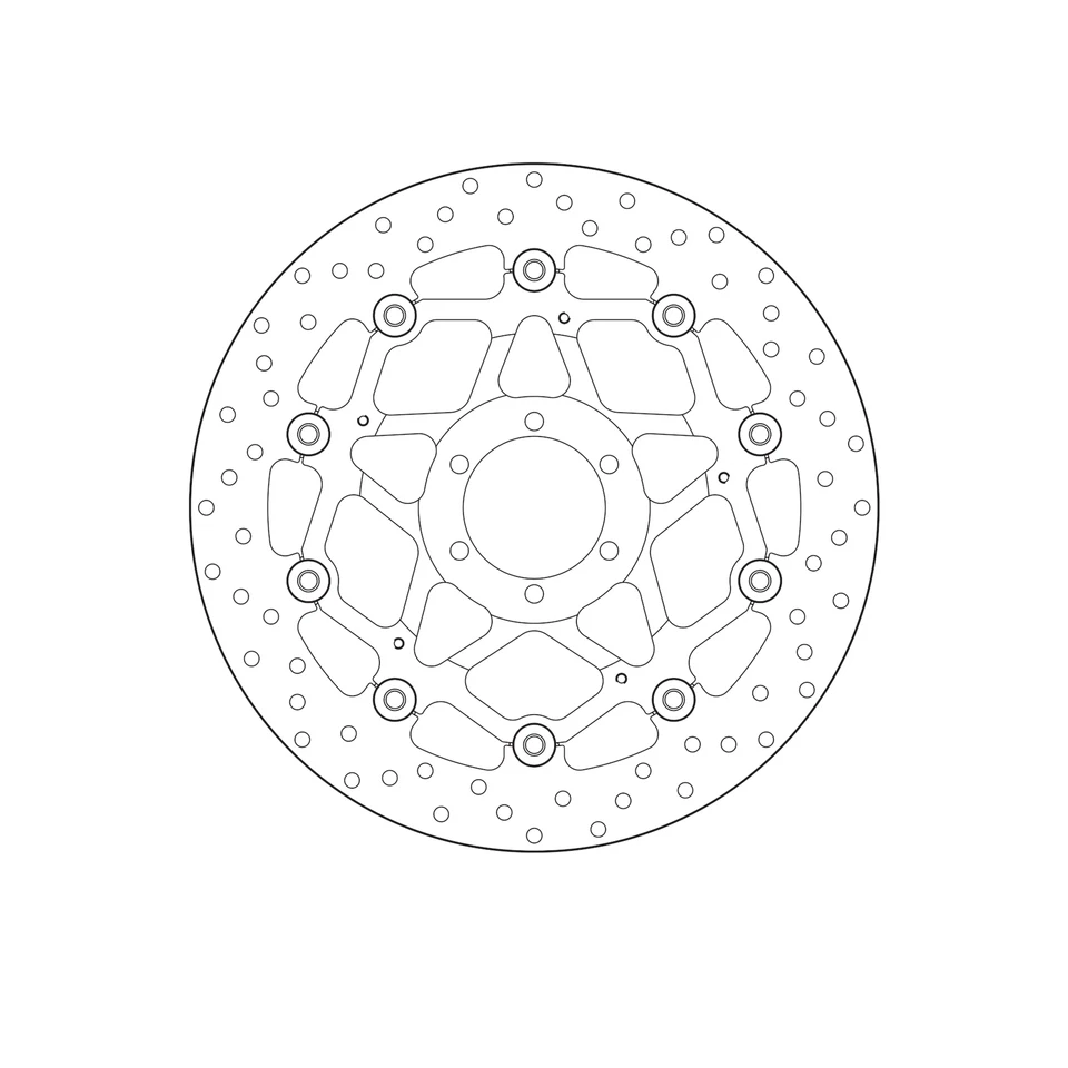 Disco de freio para APRILIA TUONO 125 ABS 2017-2020 dianteiro Brembo - Imagem 2 de 4