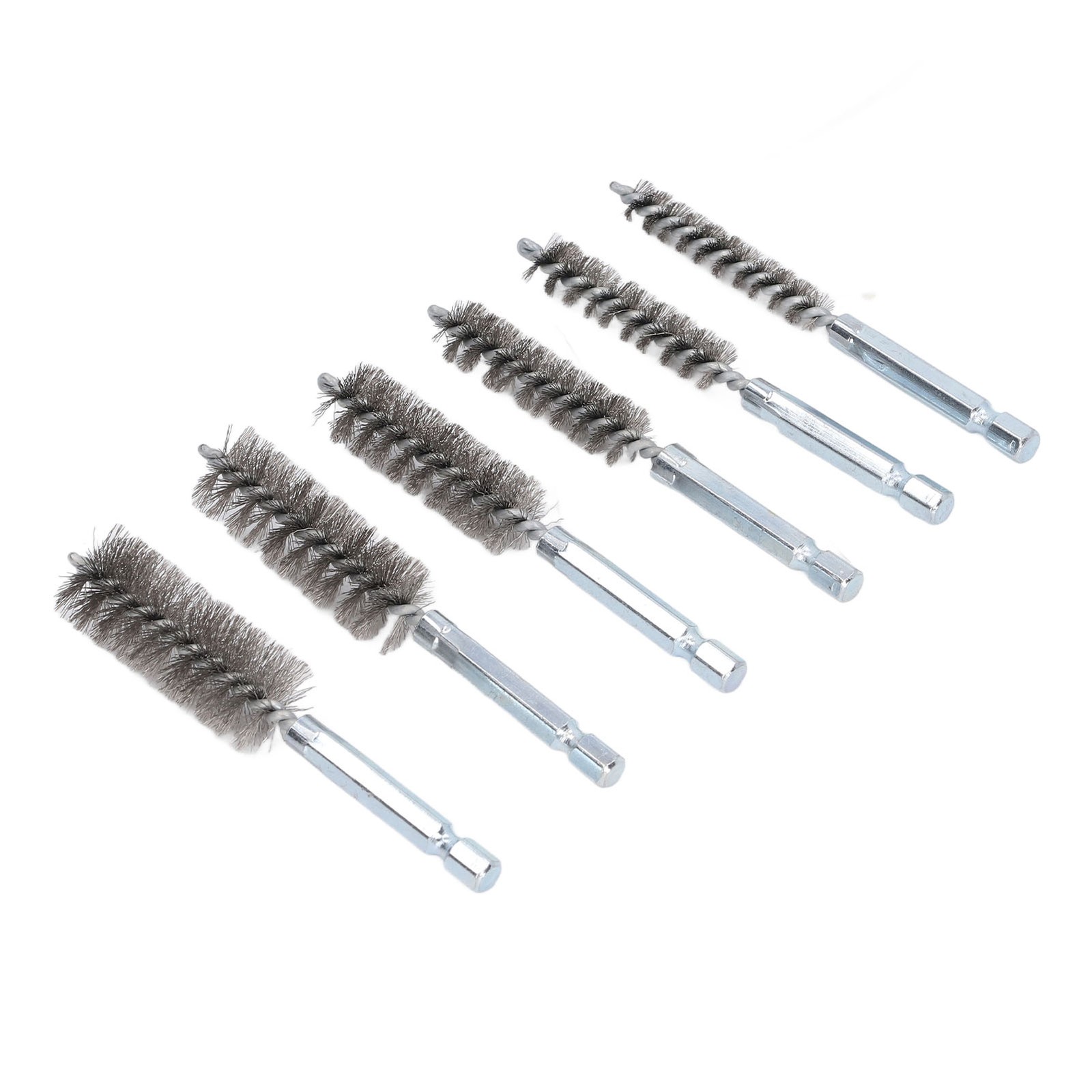 ↑6PCS Bore Brush Durable Rust Cleaning Tool Set For Drills Recommended