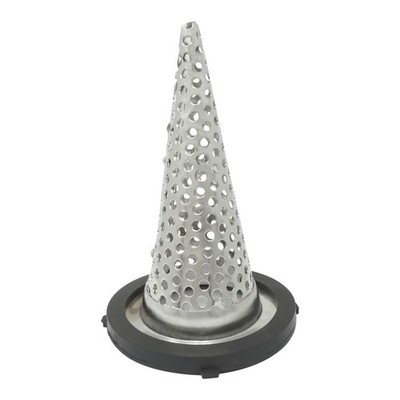 2'' Funnel Suction Strainer, Witch Hat, Stainless Steel