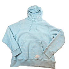 Nike Hoodie Sportswear Club Fleece All Over Print Swoosh Logo Women's Medium