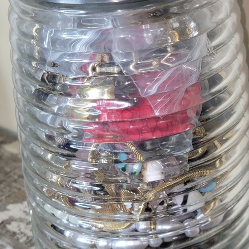LARGE MYSTERY JEWELRY JAR Vintage Signed .925 Silver Gold Plated No Junk 5+ lbs - Picture 12 of 14