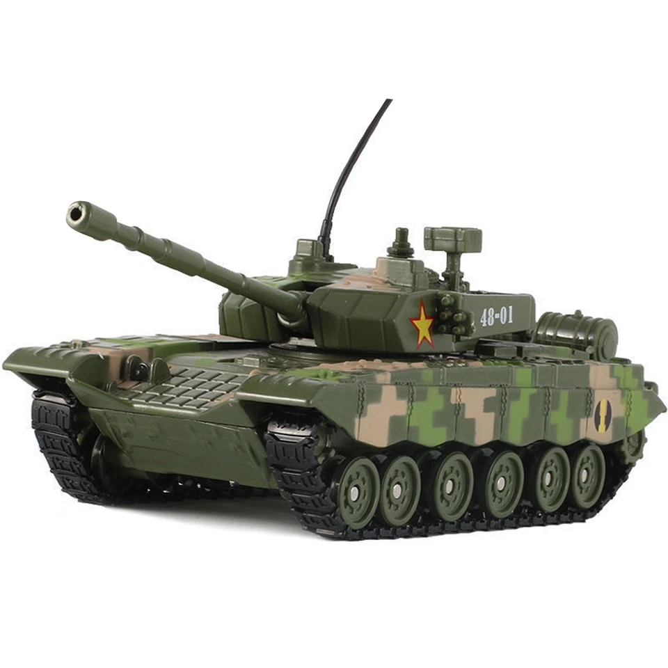 Tanque de batalha principal modelo militar Leopard 2 M1A2 Abrams 99B caminhão tanque pesado em escala 1/48 - Imagem 3 de 4