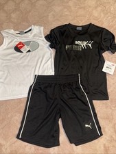 3 PC PUMA Set Black And White Boys Size 4