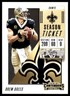 Drew Brees 2018 Panini Contenders #33 Saints NFL READ FREE SHIPPING AutographDen