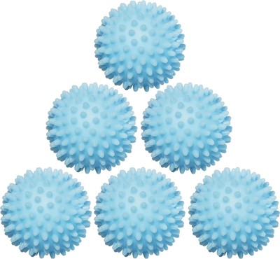 Handy Laundry Reusable Dryer Balls - A Natural Light Blue | 6-pack 