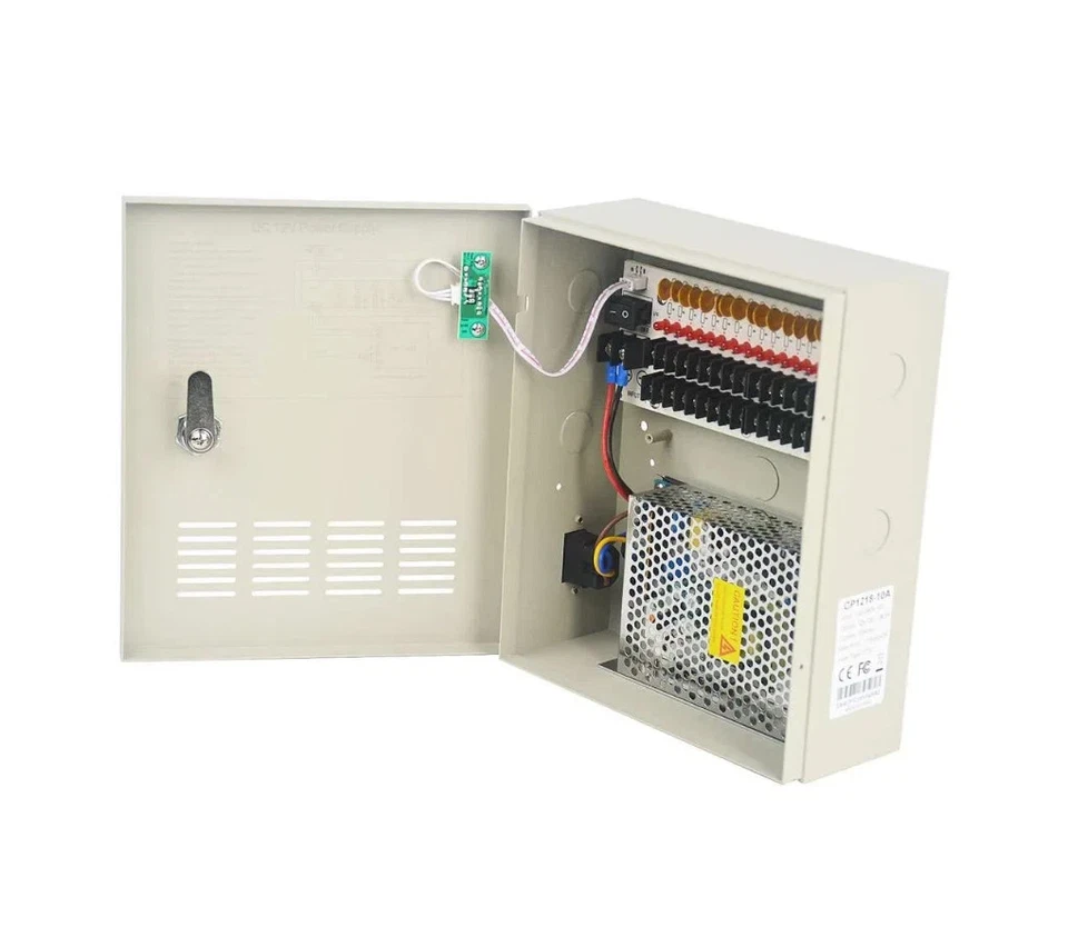 18 CH Channel CCTV Camera Power Supply Distribution Box DC 12V, 10A 20A 30A - Image 2 of 4