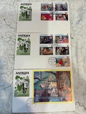 3)#592-60  DISNEY   SLEEPING BEAUTY   ANTIGUA  1980   7.5 x 5 