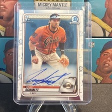 2020 Bowman Draft #CDA-CS Casey Schmitt 1st Bowman Chrome Auto