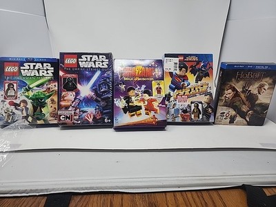 2 LEGO Star Wars, 1 Hobbit, 2 Super Hero figurines (without DVD) Open Box - ex5