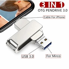 Phone USB Flash Drive 512GB External Storage 256GB 128G 64G 32G For iPhone iPad