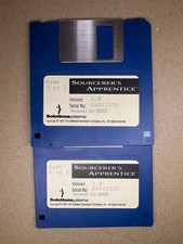 Sorcerer's Apprentice v1.0 MS-DOS 2x 3,5" Floppy Disketten Seriennummer 1991