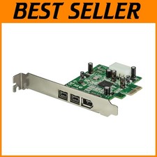 Com 3 Port FireWire Card - 1394 PCIe Express Adapter