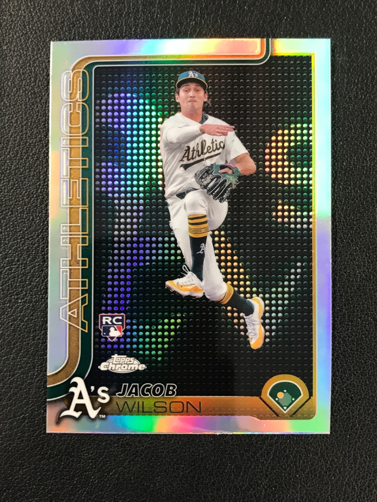 2025 Topps Chrome #96 Jacob Wilson Rookie Lightboard Logo Refractor No Reserve