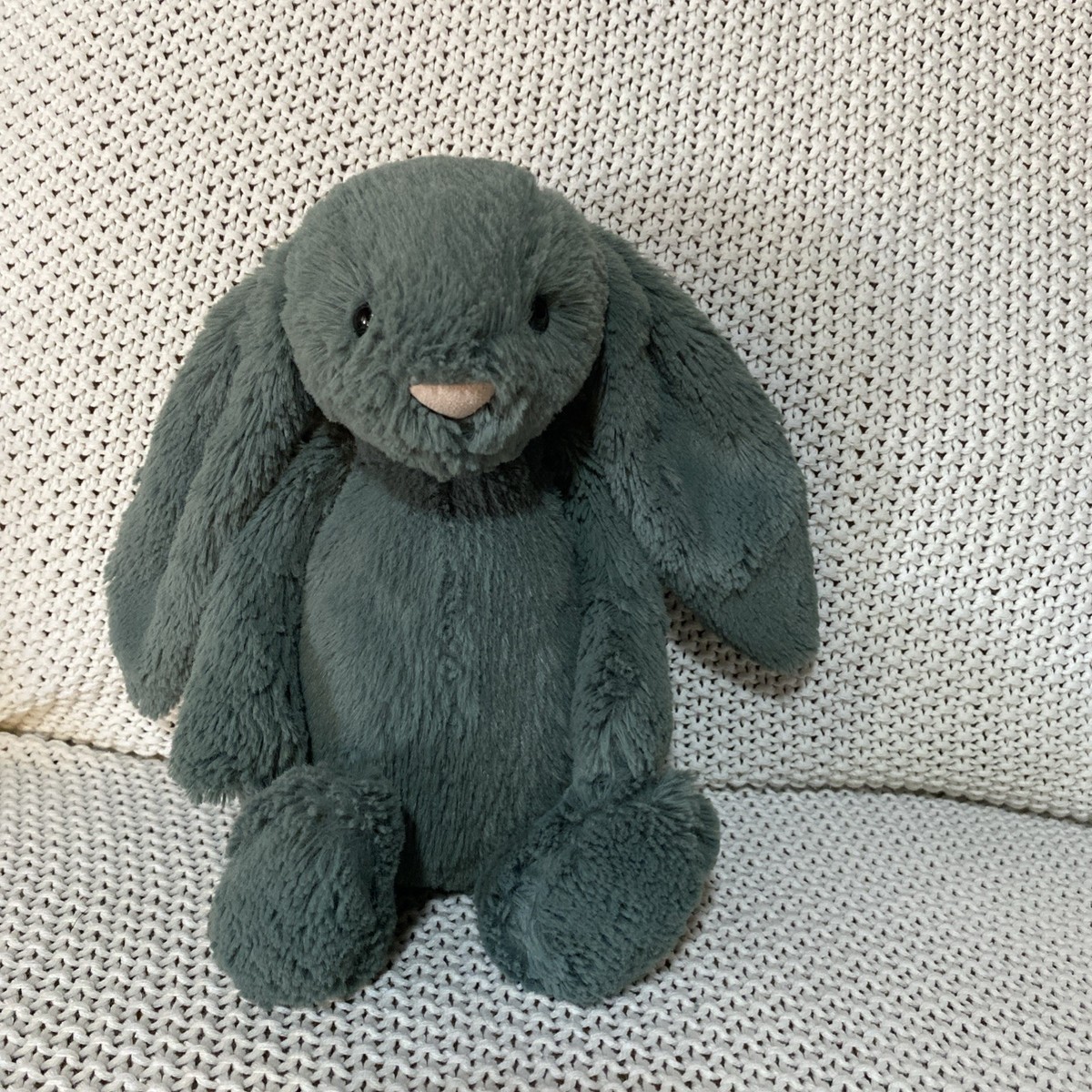 廃盤 レア ジェリーキャット Bashful Forest Bunny Mサイズ Jellycat London BASHFUL FOREST BUNNY Rabbit Green Plush