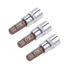3Pcs 1/4 Drive x 6mm Hex Bit Socket Standard ...