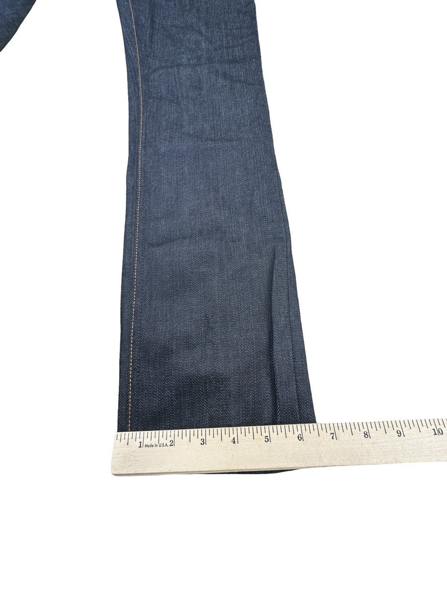 Nudie Jeans Mens 30x32 Grim Tim Dry Open Navy Button Fly 5 Pocket Slim Straight View 5